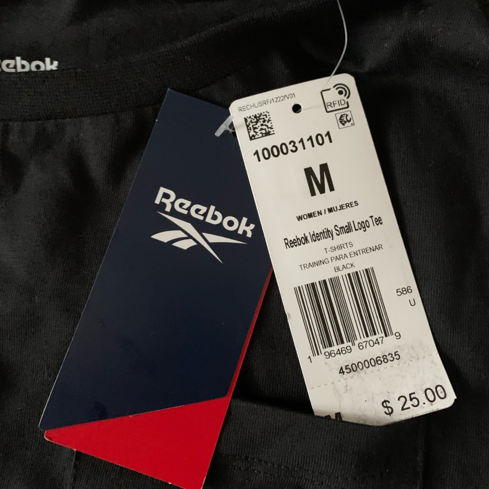 NWT Reebok Black Performance Shirt